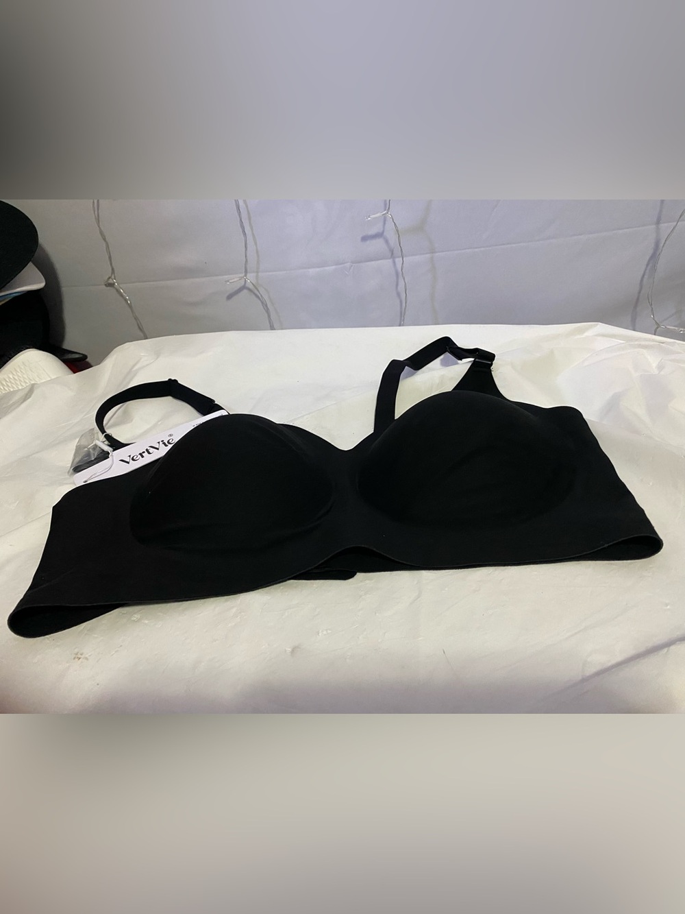 Seamless Black Molding Bra - Unbranded